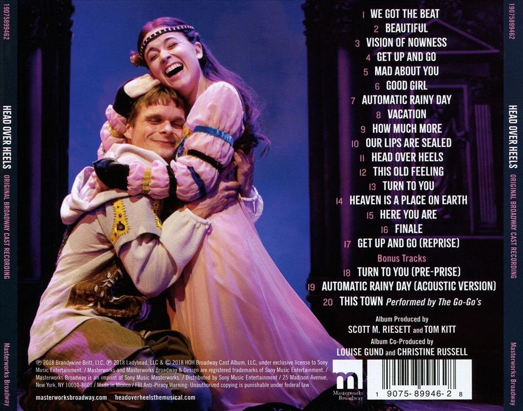 Head Over Heels [Original Broadway Cast Recording] cover art