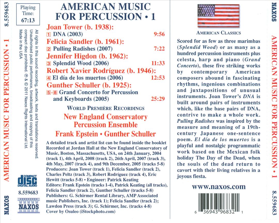 American Music for Percussion, Vol. 1 cover art
