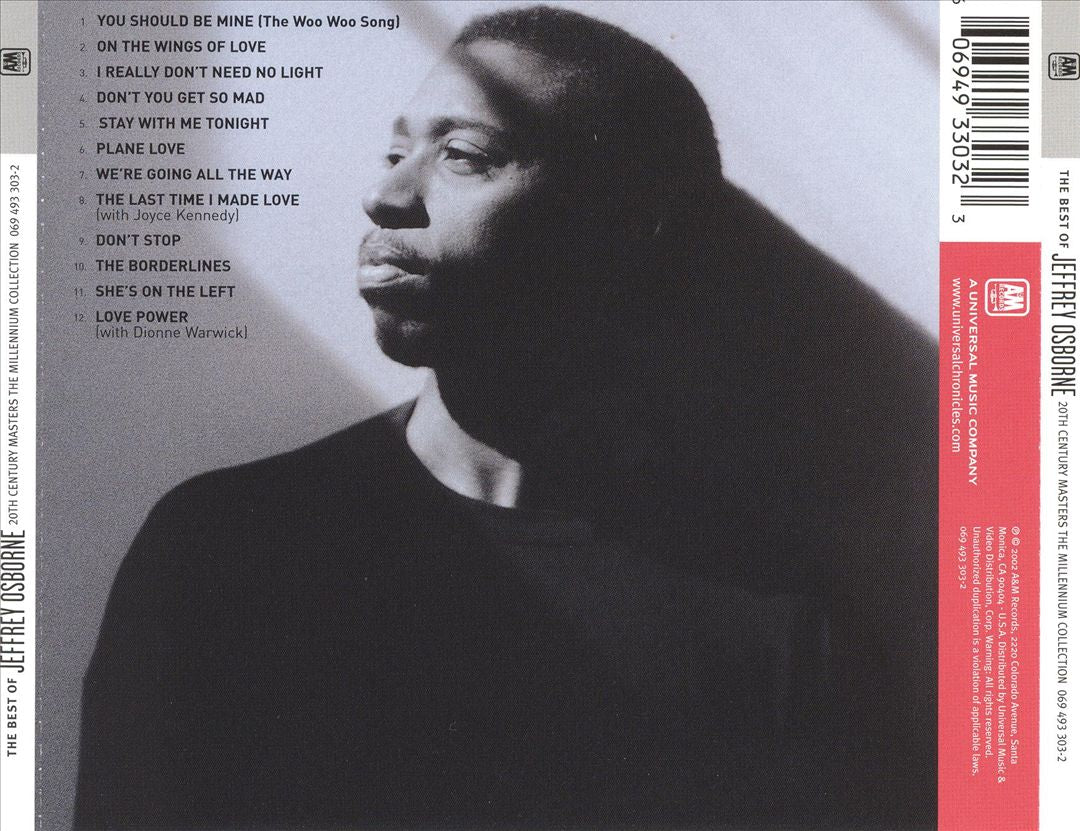 20th Century Masters: The Millennium Collection: Best of Jeffrey Osborne cover art