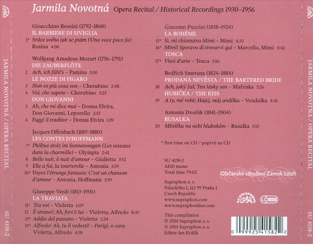 Opera Recital cover art
