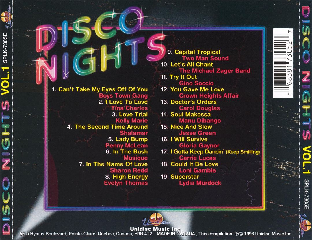 Disco Nights, Vol. 1 cover art