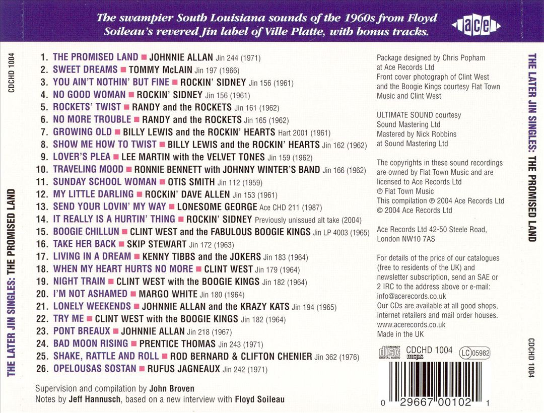 Later Jin Singles: The Promised Land cover art