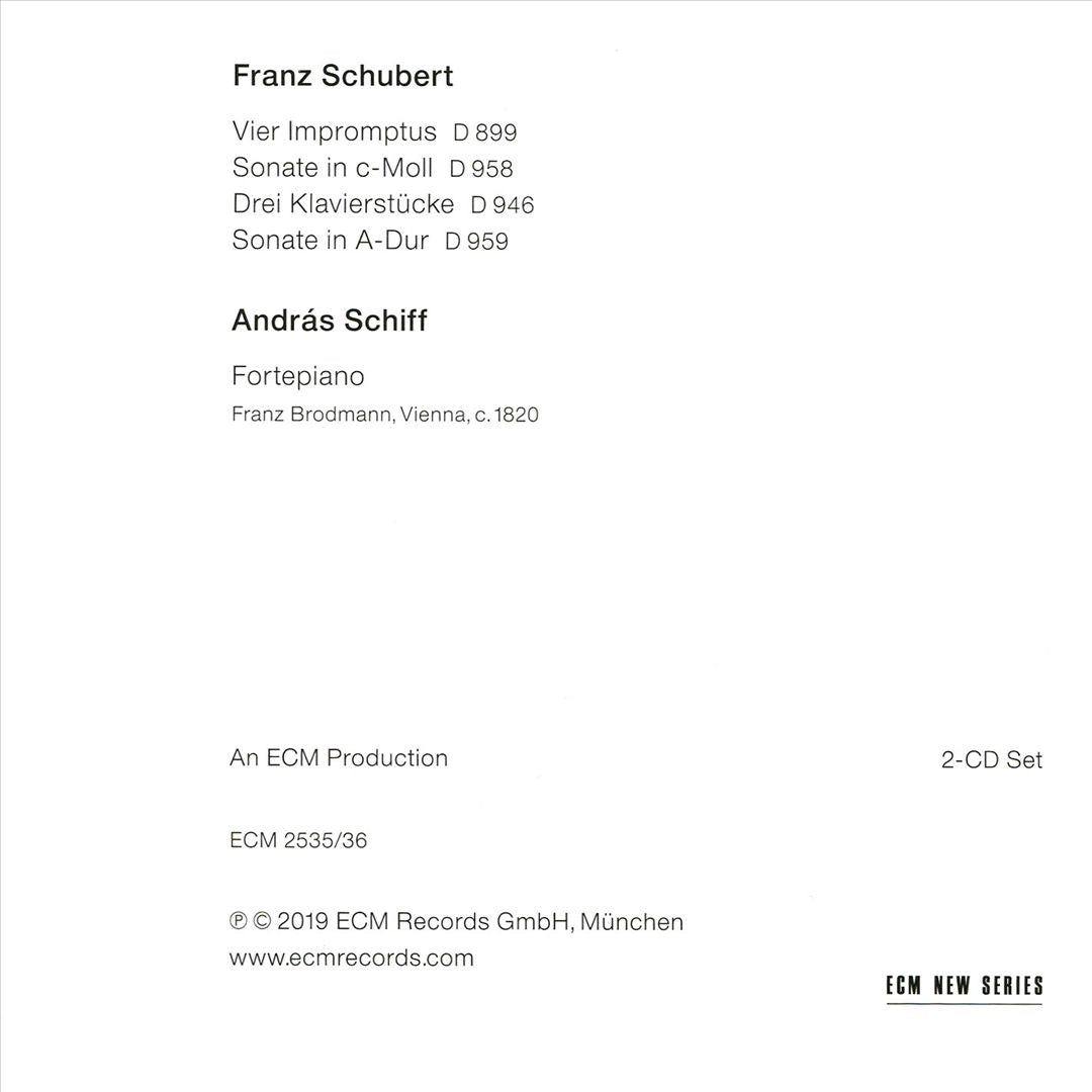 Franz Schubert: Sonatas & Impromptus cover art