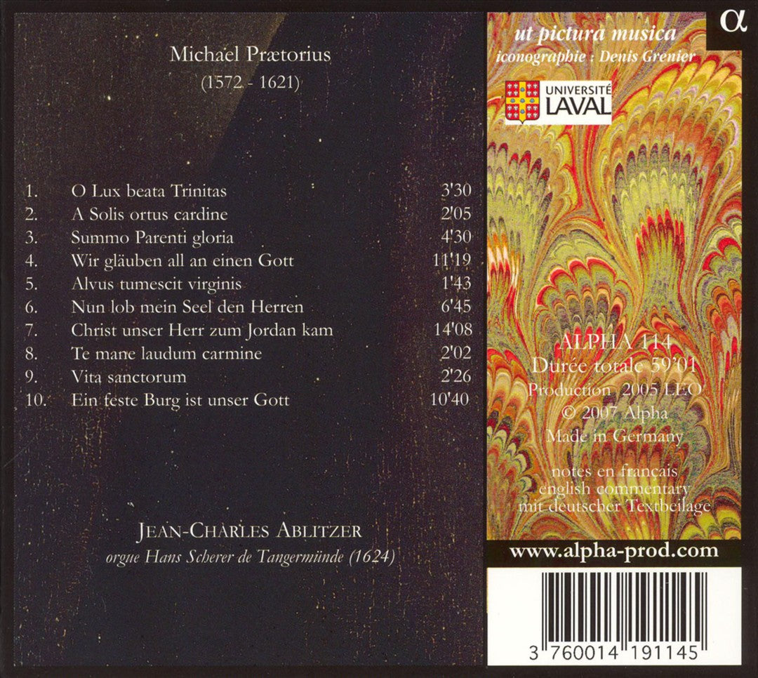 Michael Prætorius: Pro Organico cover art