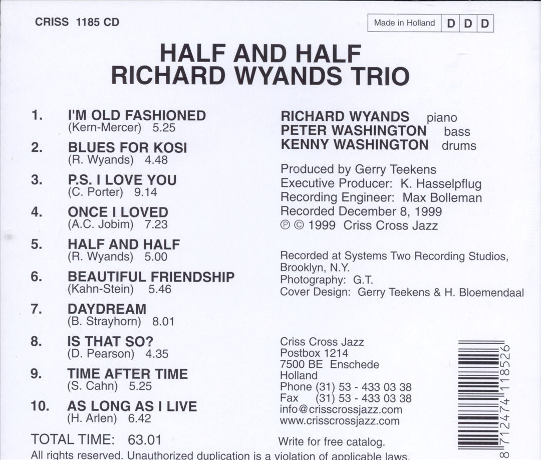 Half and Half cover art