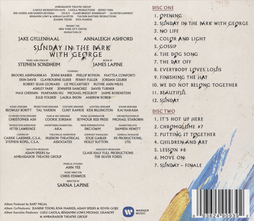 Sunday in the Park with George [2017 Broadway Cast Recording] cover art