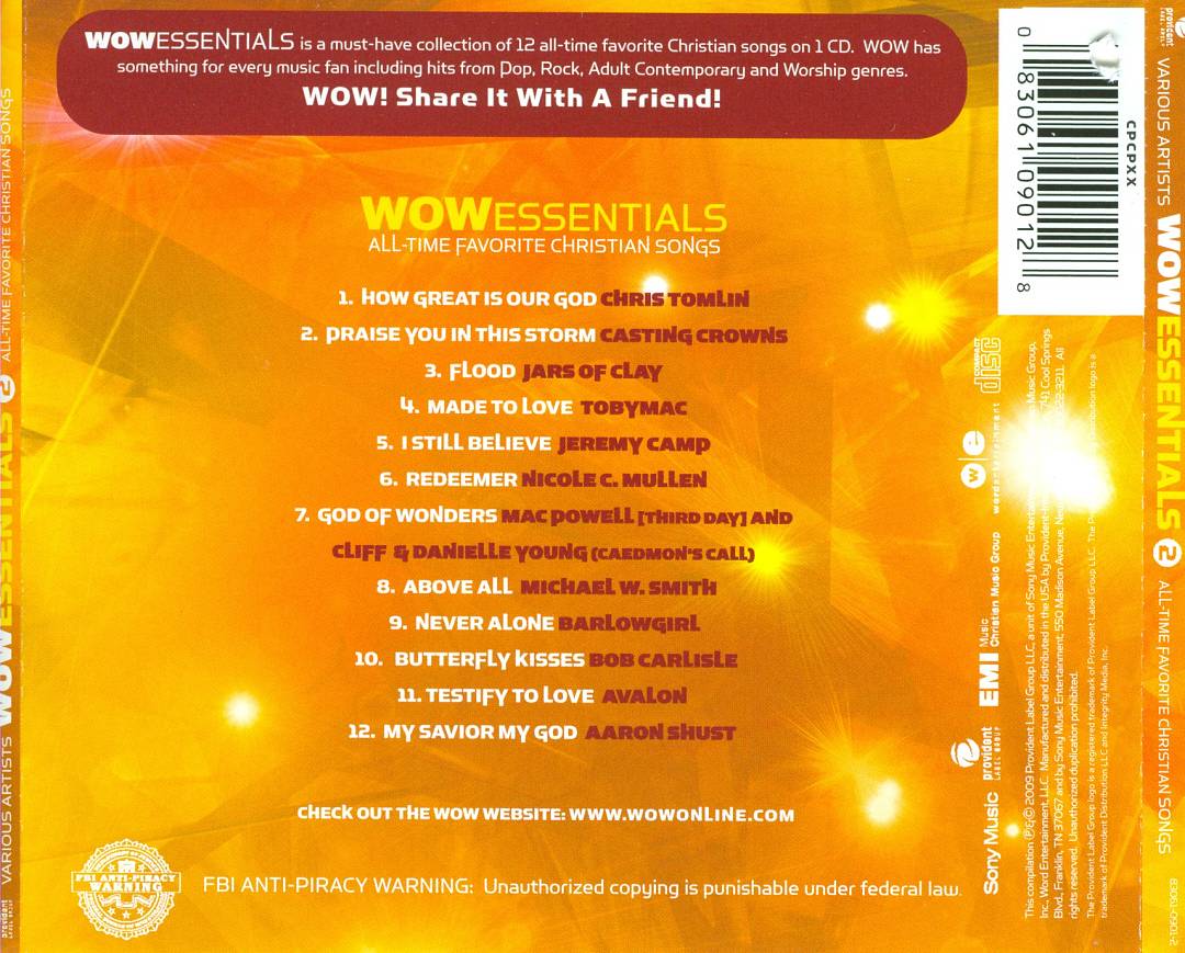 WOW Essentials, Vol. 2: All-Time Favorite Christian Songs cover art