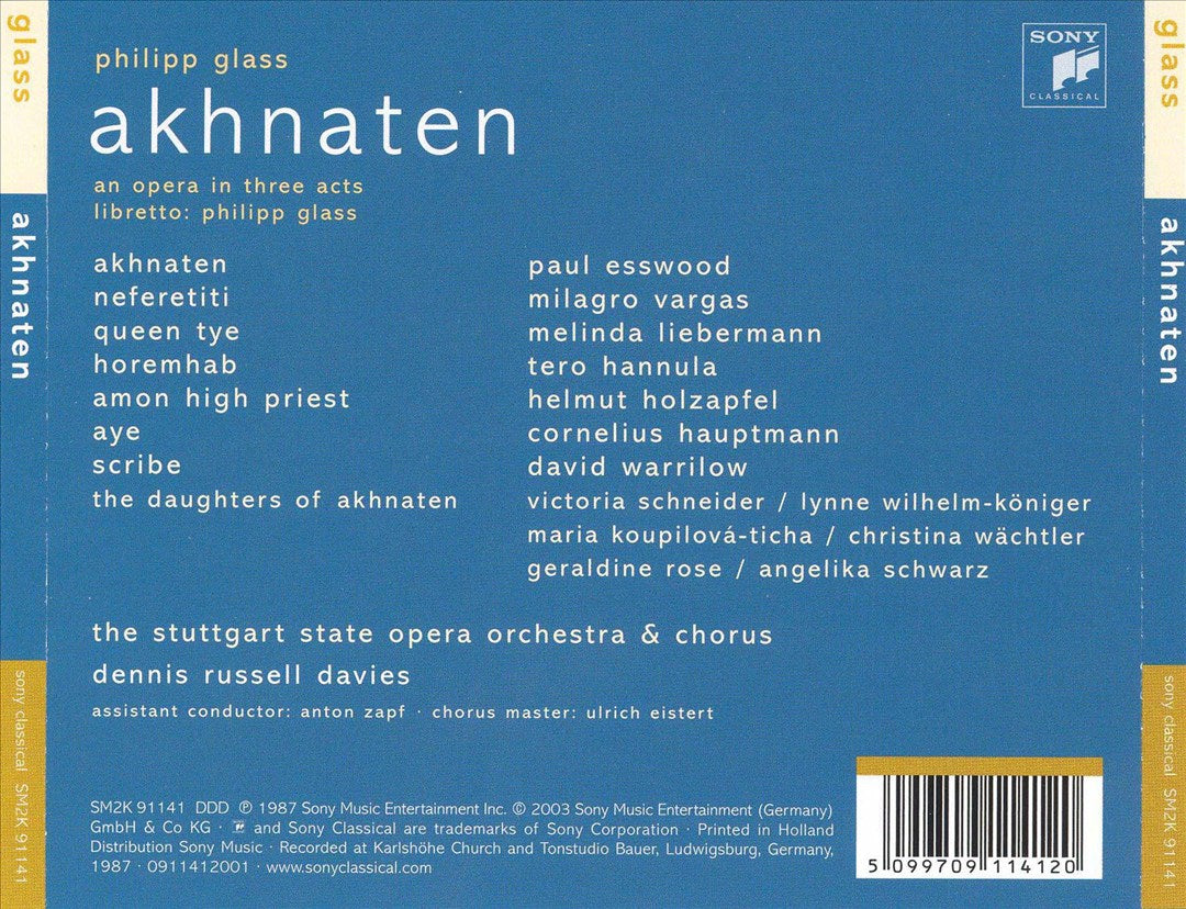 Philip Glass: Akhnaten cover art