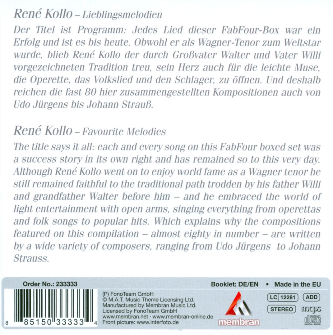 Lieblingsmelodien (Favourite Melodies) cover art
