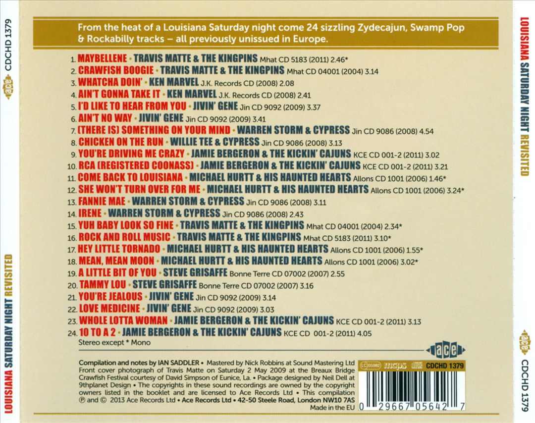 Louisiana Saturday Night Revisited cover art
