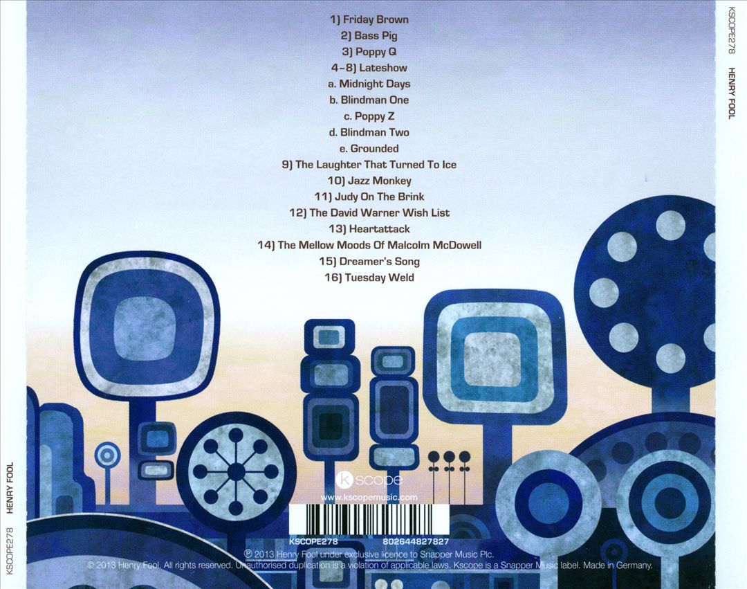 Henry Fool cover art