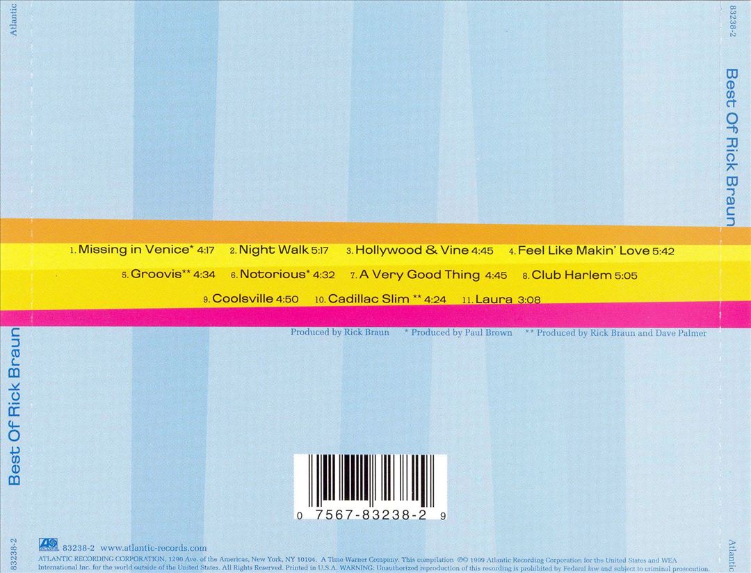 Best of Rick Braun cover art