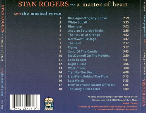 Stan Rogers: A Matter of Heart cover art