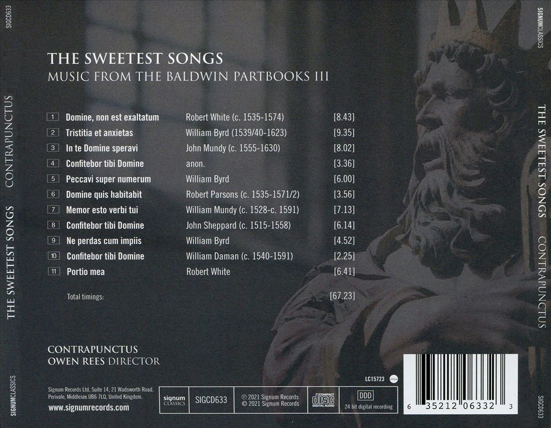 Sweetest Songs: Music from the Balwin Partbooks, Vol. 3 cover art