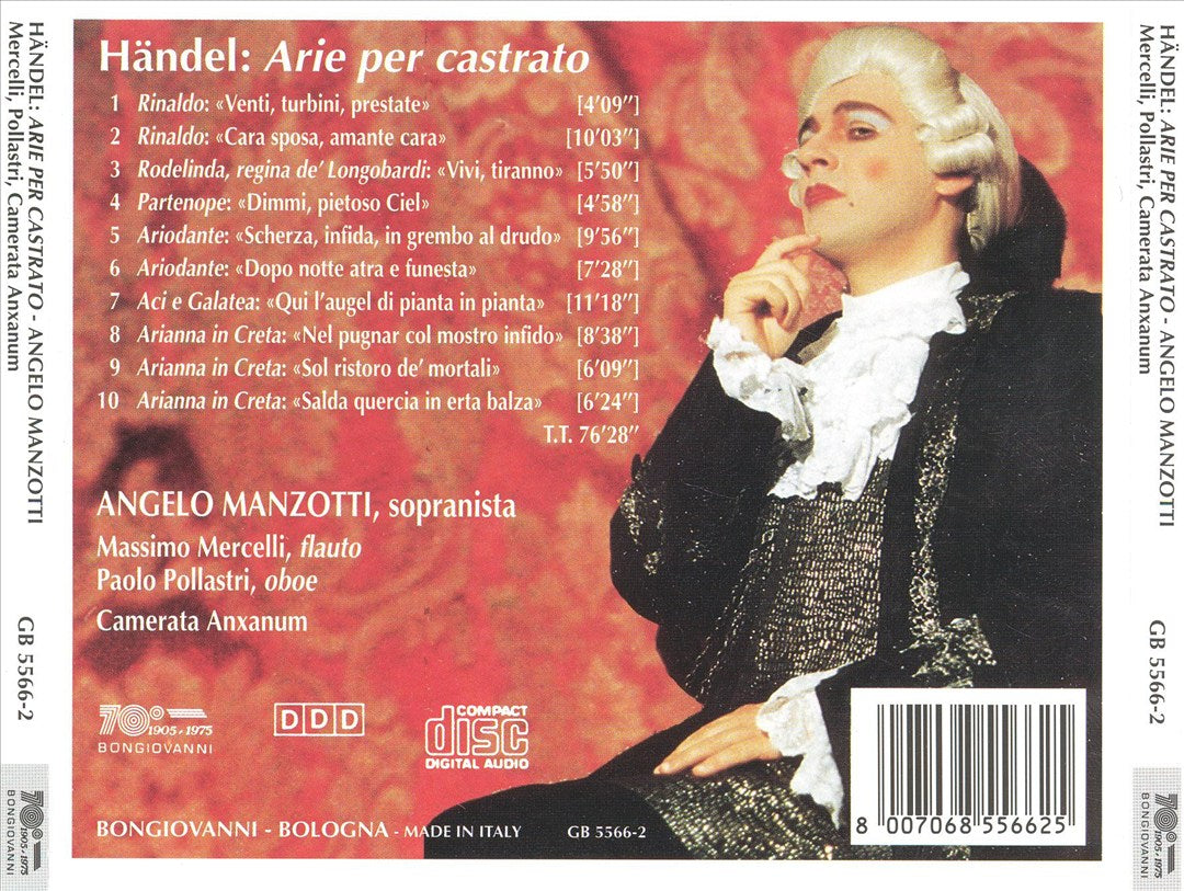 Händel: Arie per castrato cover art