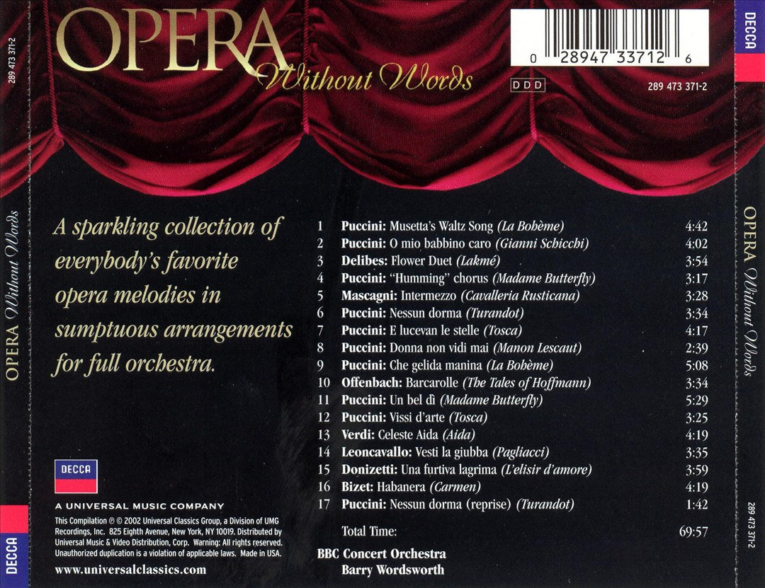Opera Without Words cover art