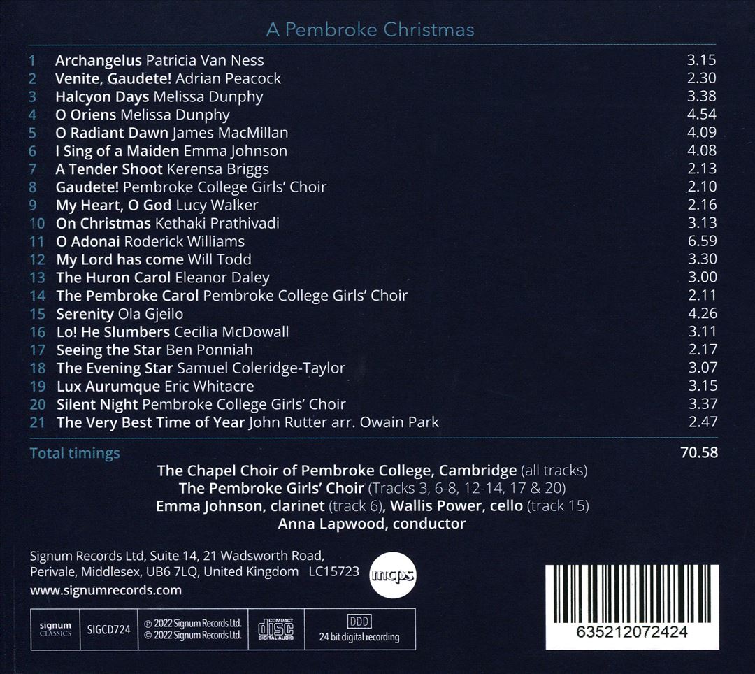 Pembroke Christmas cover art