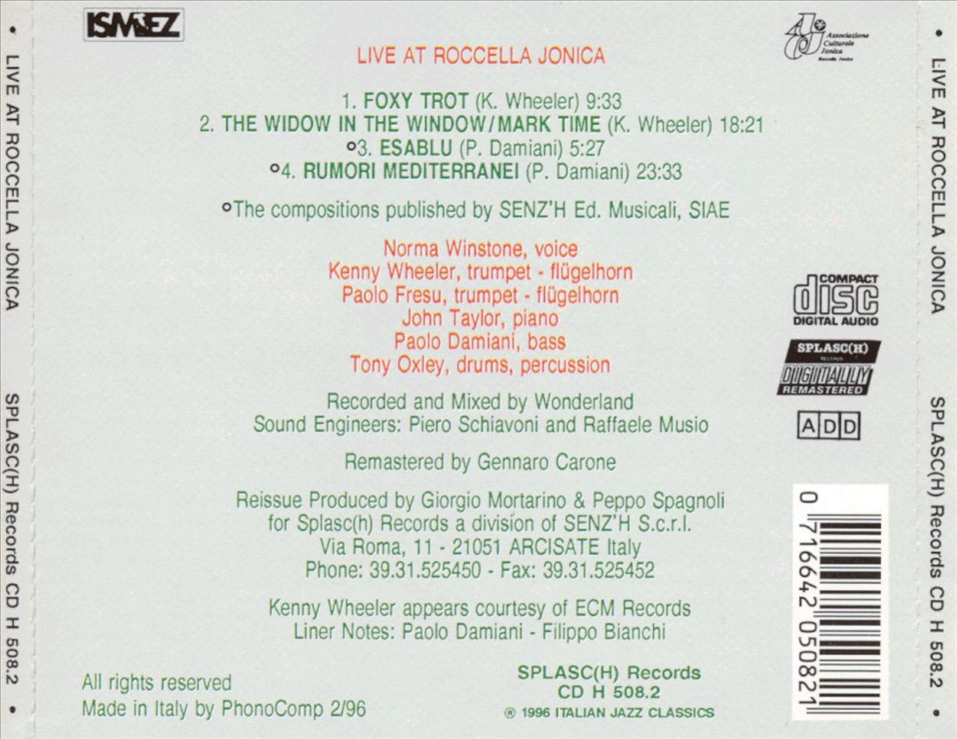 Live at Roccella Jonica cover art