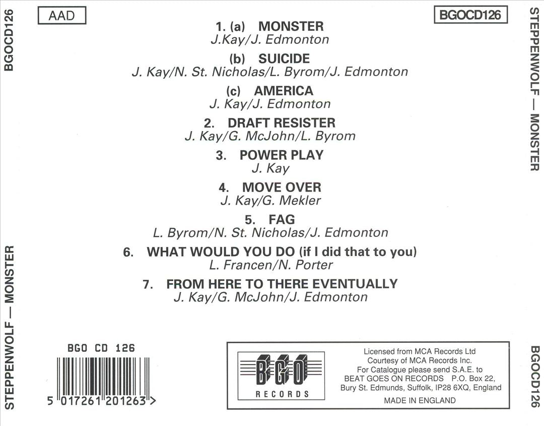 Monster cover art