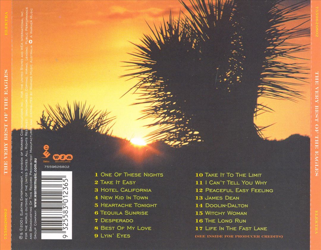 The Very Best of the Eagles [2001] cover art