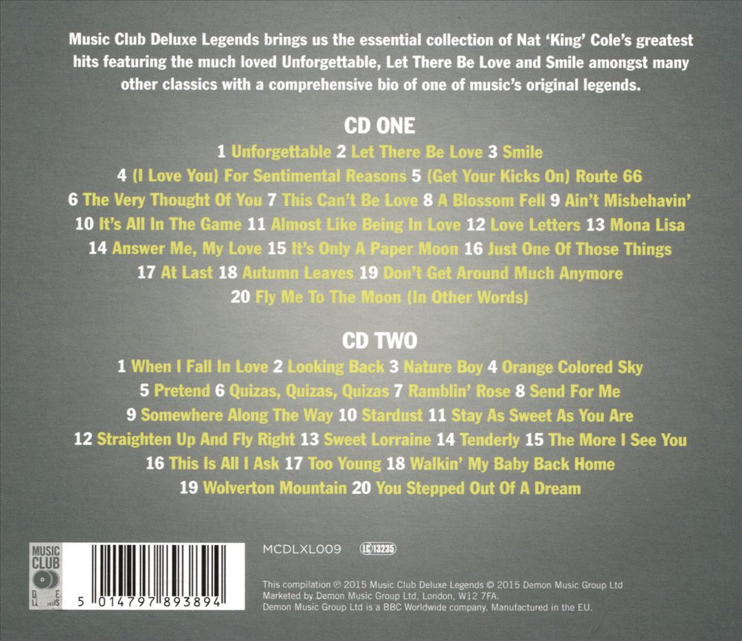 Unforgettable: The Collection cover art