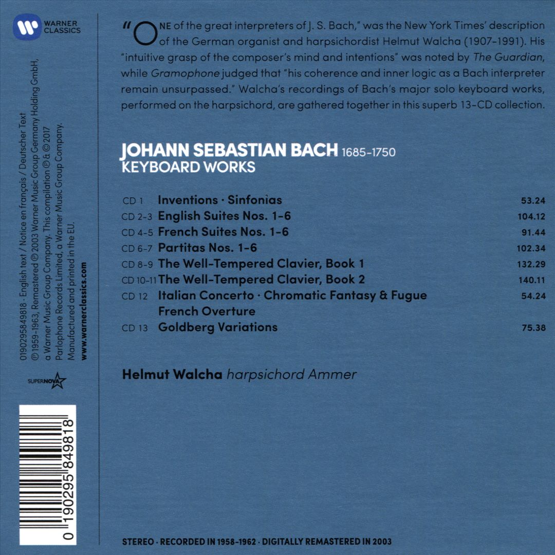 Bach: Keyboard Works cover art