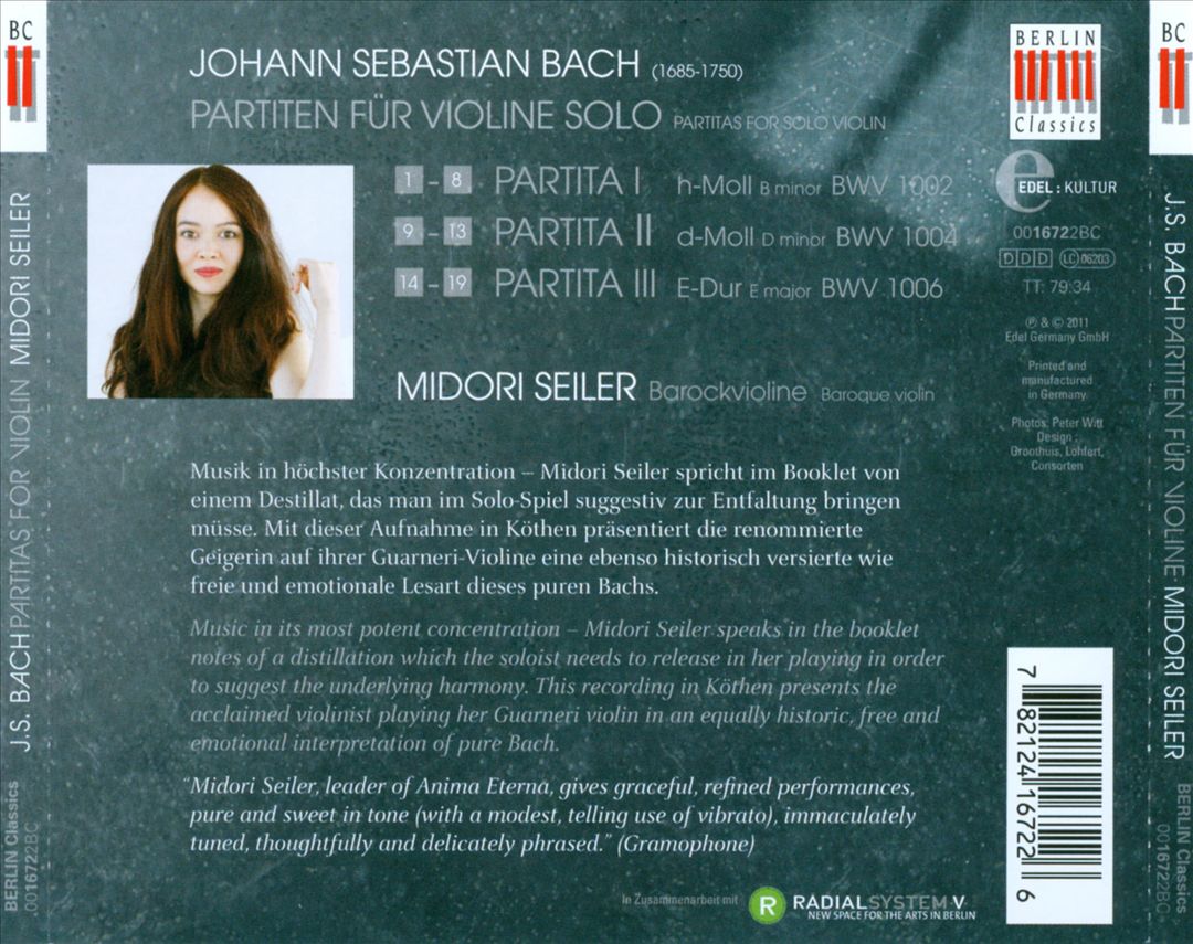 J.S. Bach: Partitas for Violin cover art