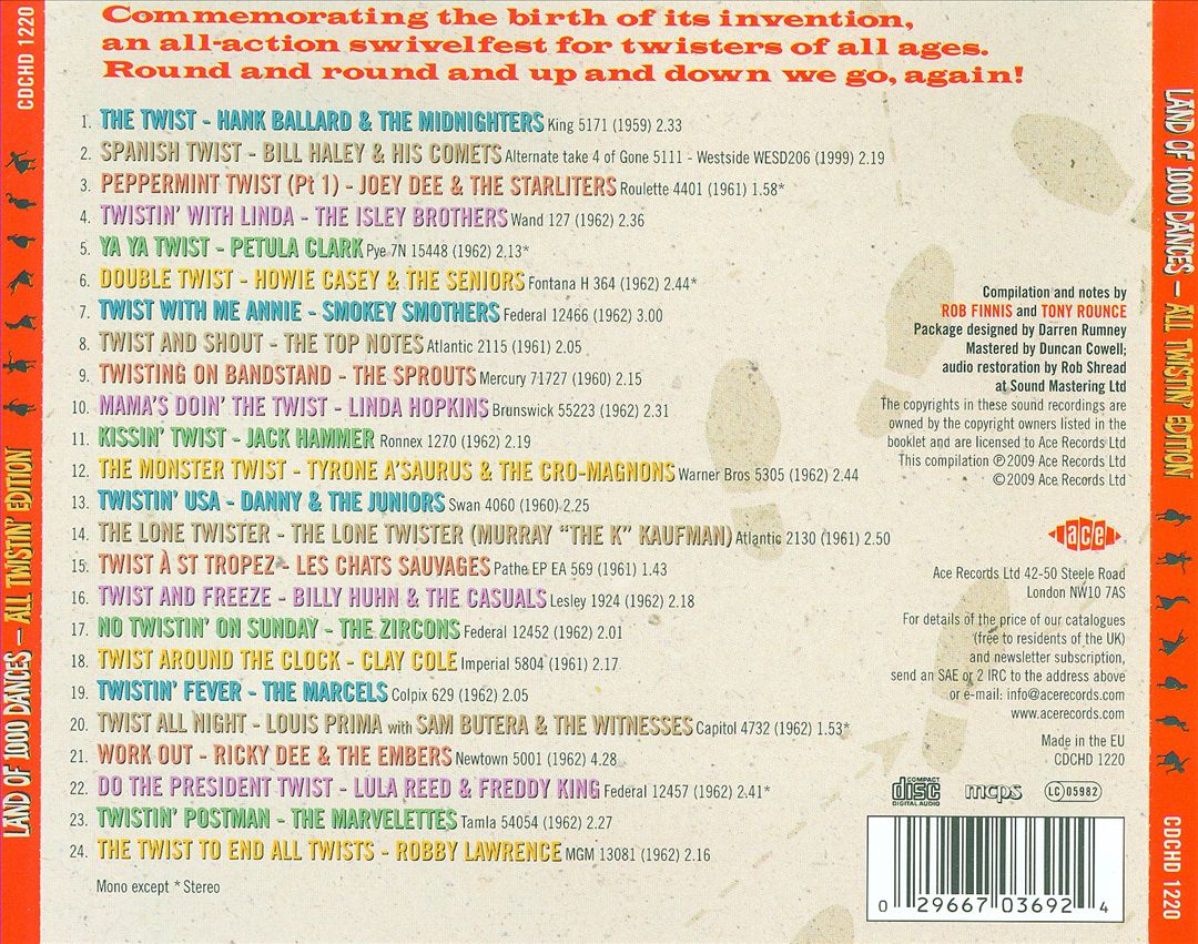 Land of 1000 Dances: All Twistin' Edition [Ace UK] cover art