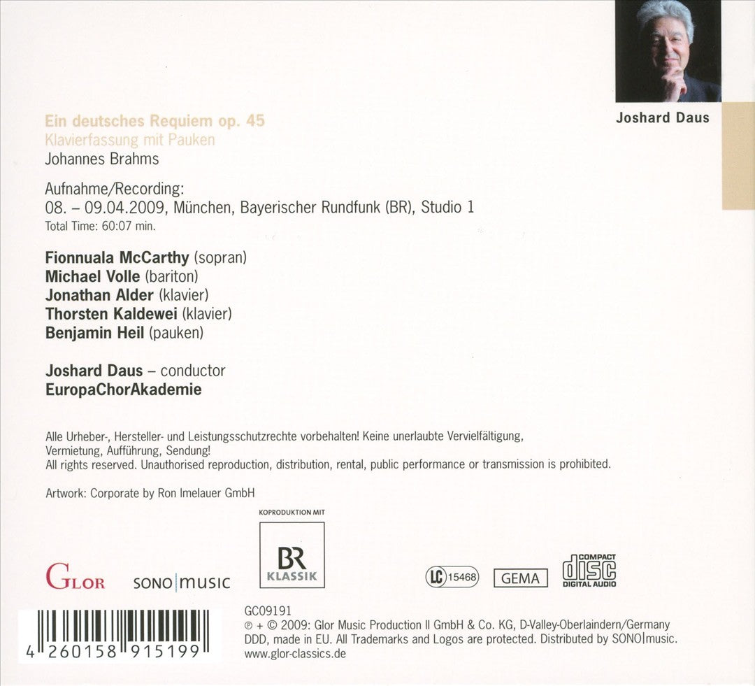 Brahms: Ein deutsches Requiem cover art