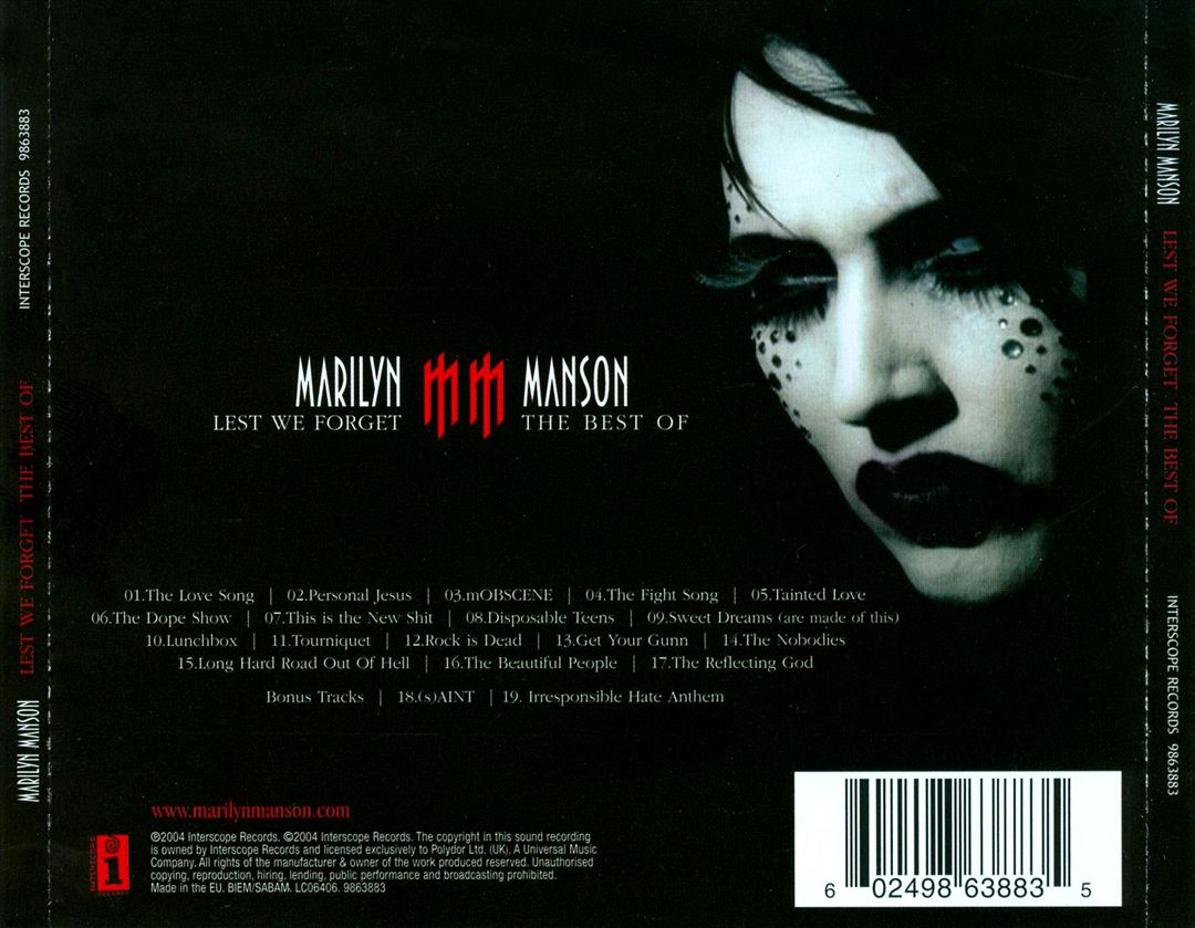 Lest We Forget: The Best Of [Special Edition] cover art