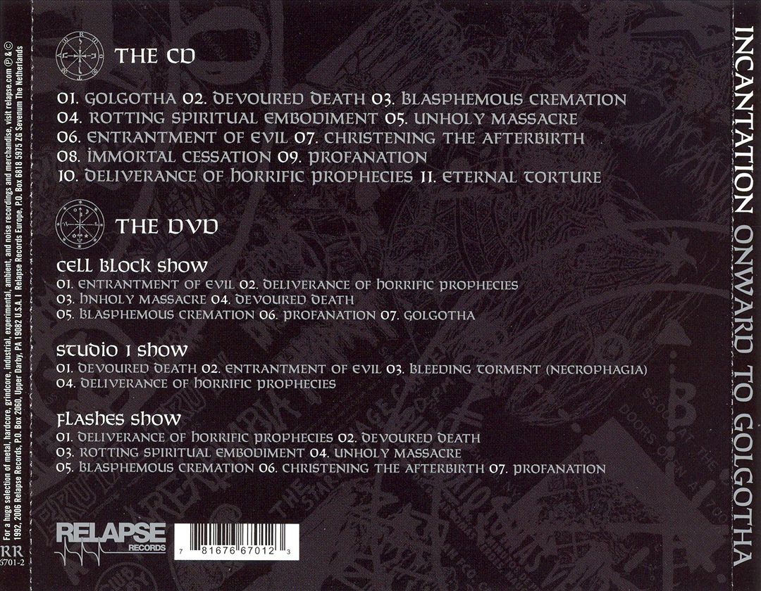Onward to Golgotha [Bonus DVD] cover art
