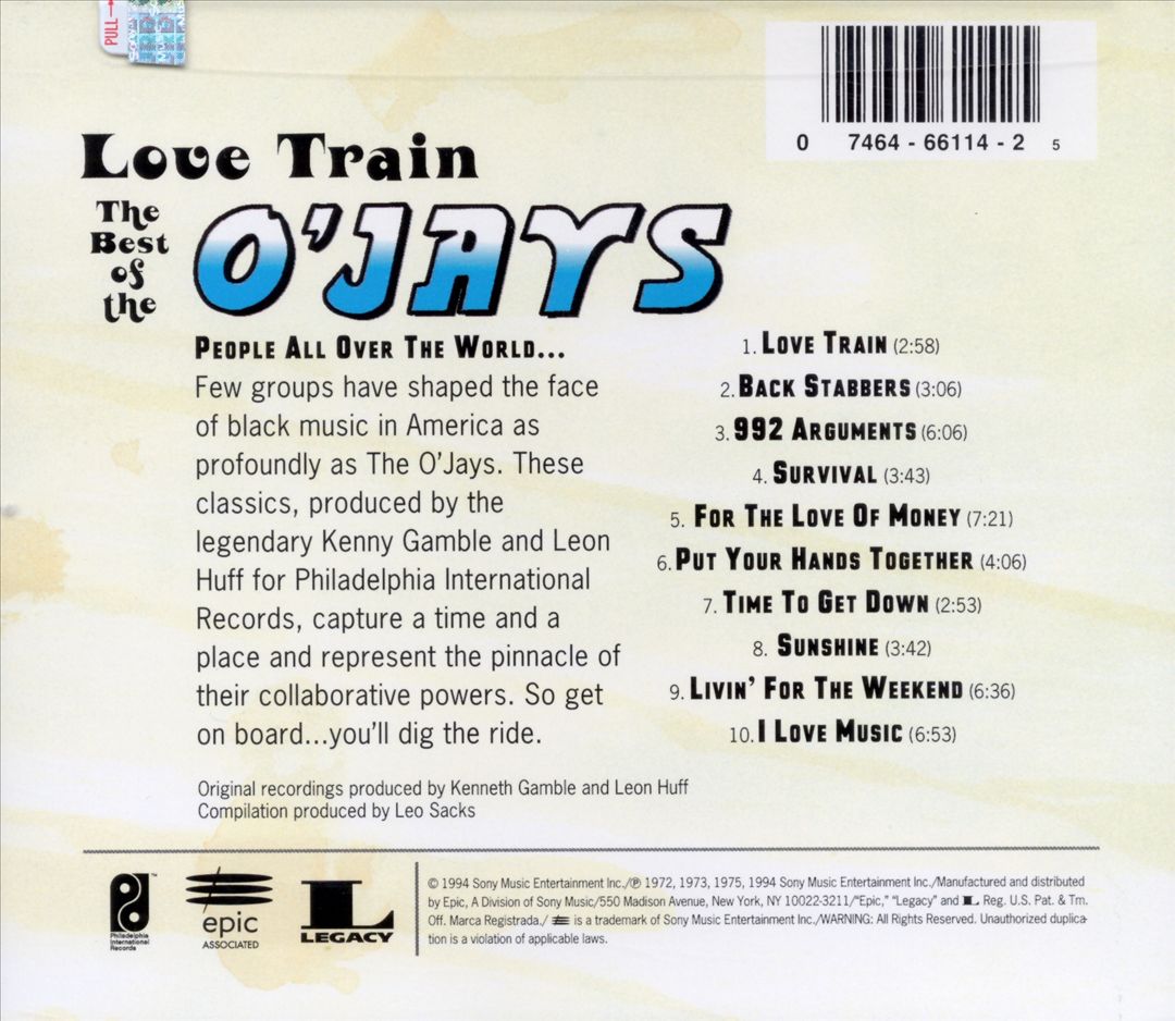Love Train: The Best of the O'Jays cover art