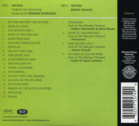 Wicked [15th Anniversary Edition] cover art