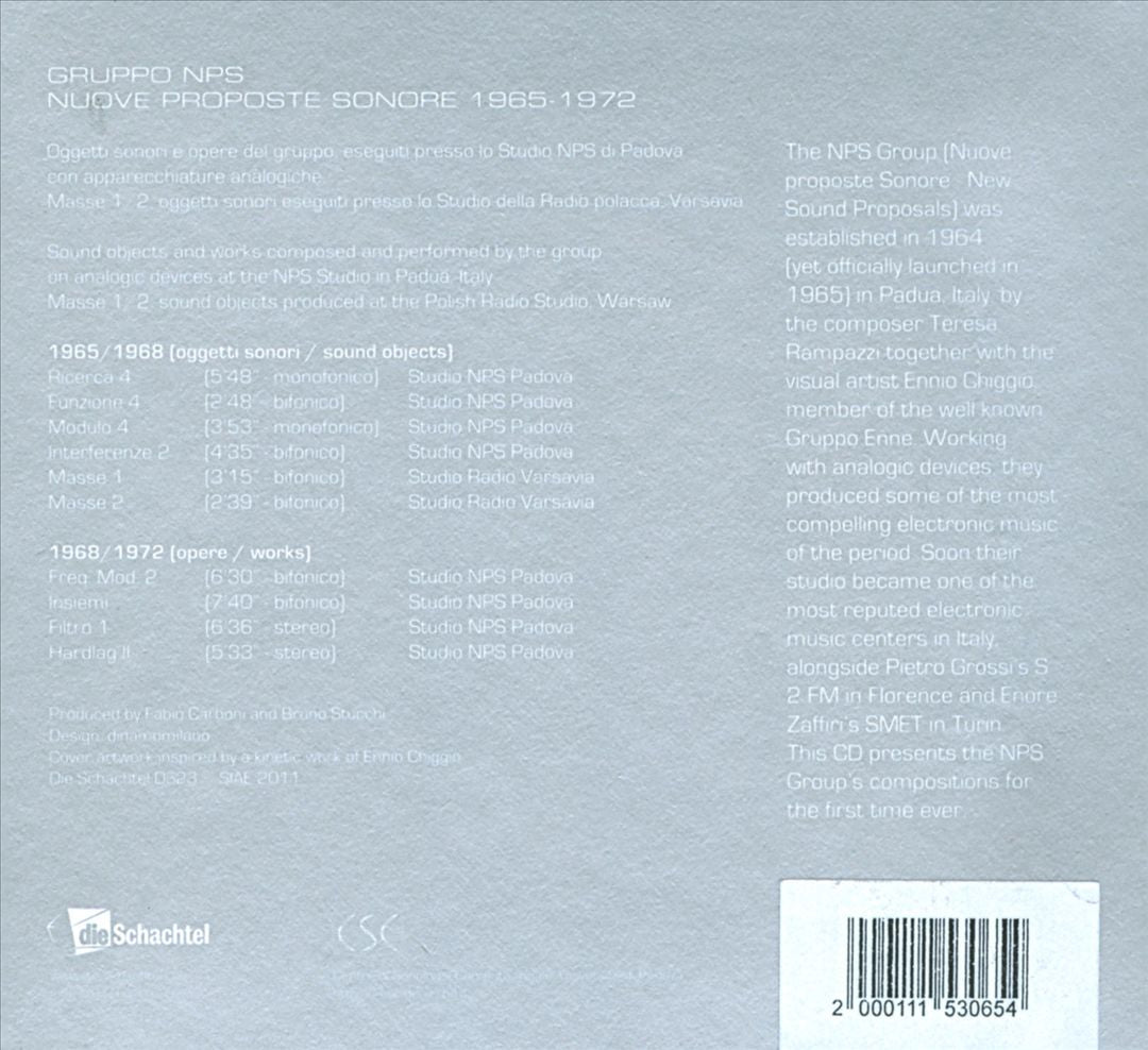 Nuove Proposte Sonore 1965-1972 cover art