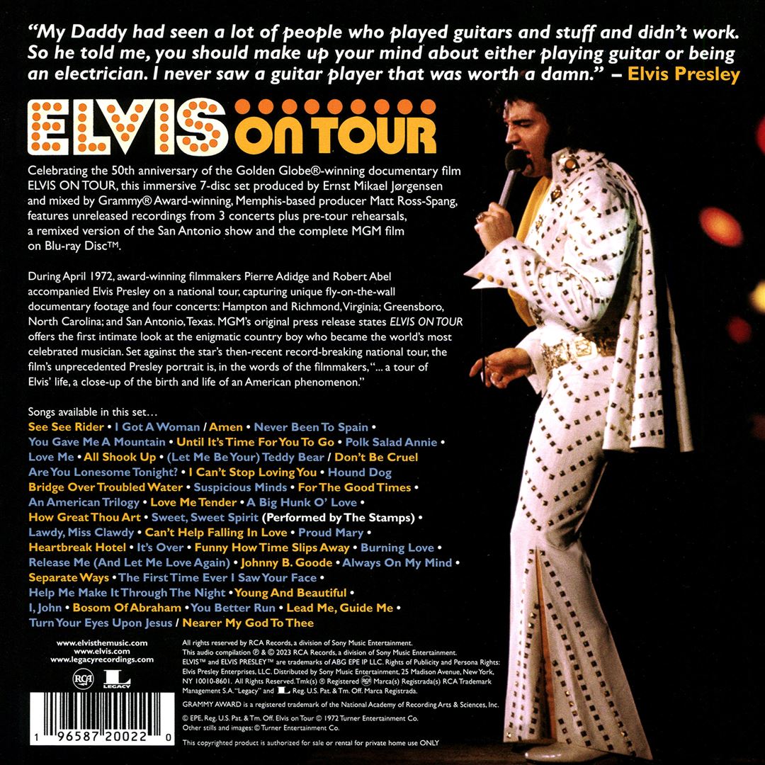 Elvis On Tour [6CD + Blu-ray] cover art