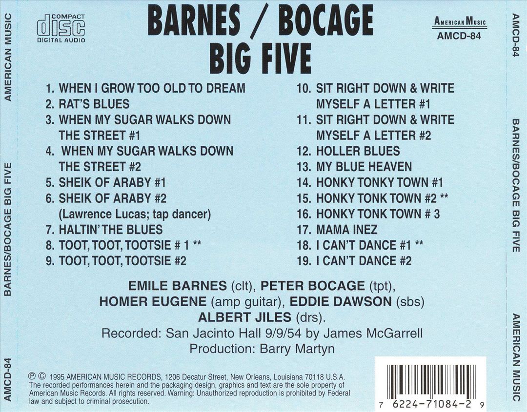 Big Five cover art