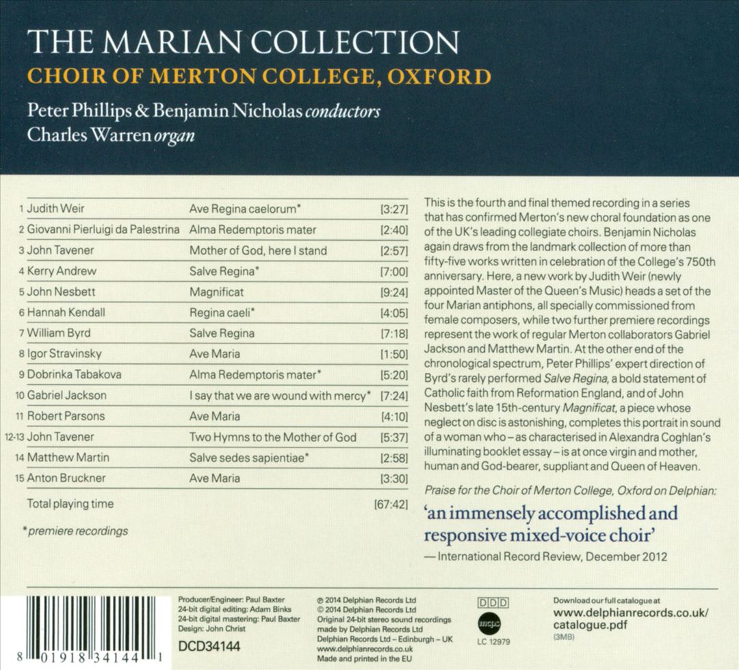 Marian Collection cover art