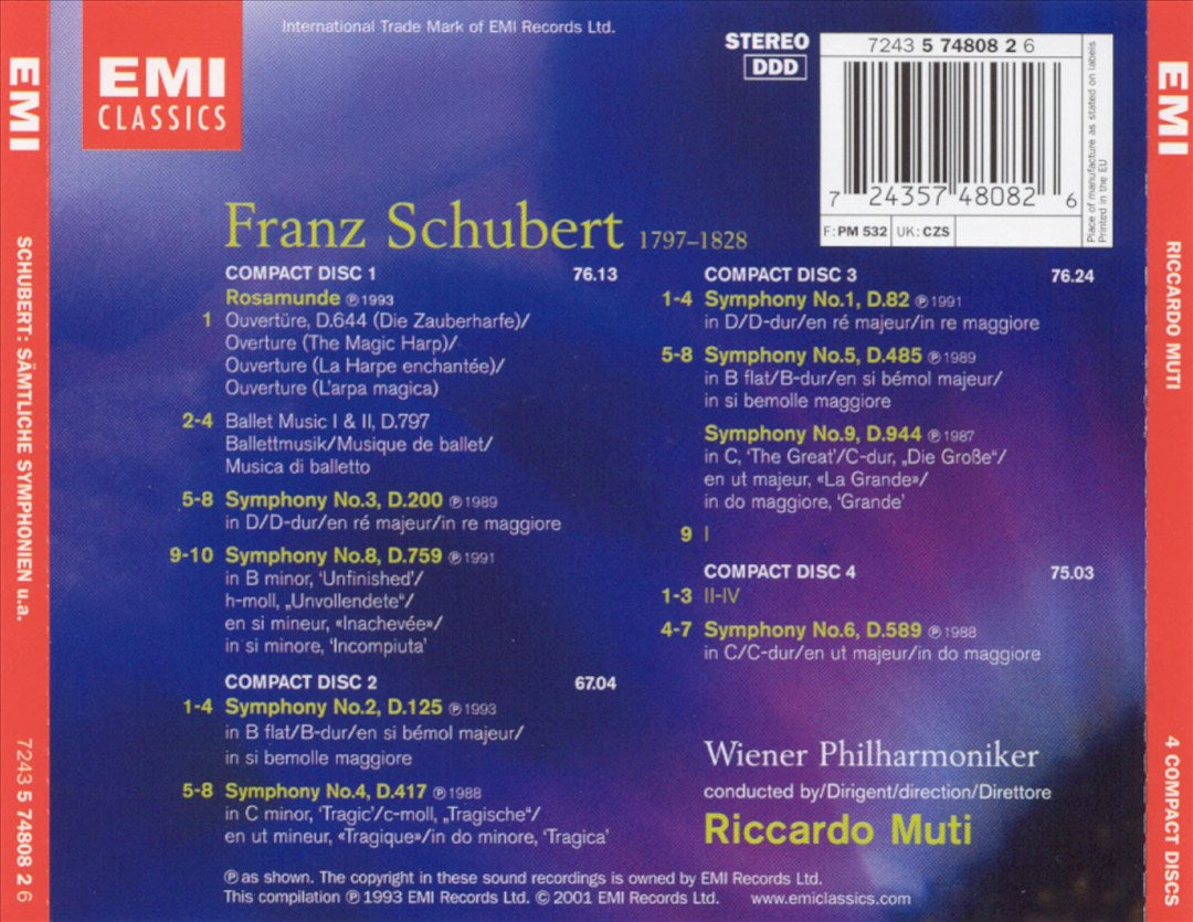 Schubert: The Complete Symphonies cover art