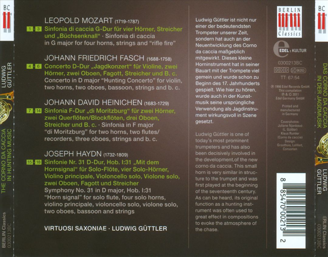 Corno da Caccia in der Jagdmusik cover art