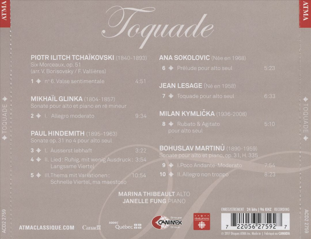 Toquade cover art