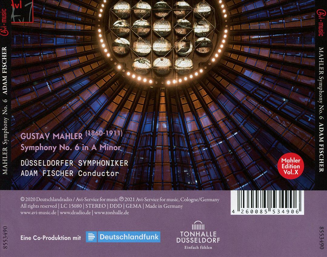 Mahler: Symphony No. 6 cover art