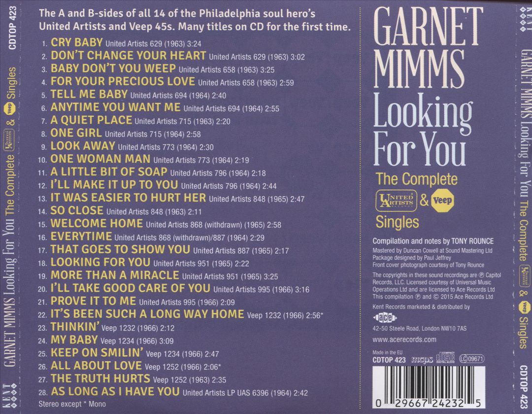 Looking for You: The Complete United Artists & Veep Singles cover art