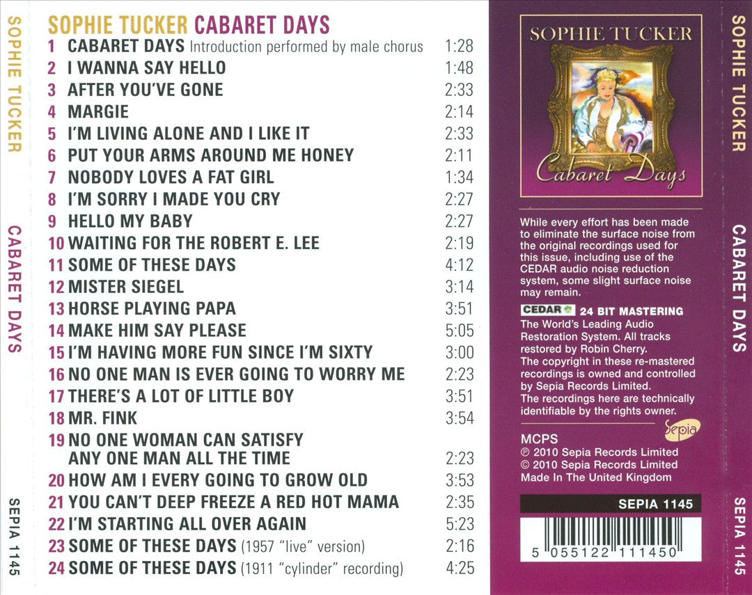 Cabaret Days cover art