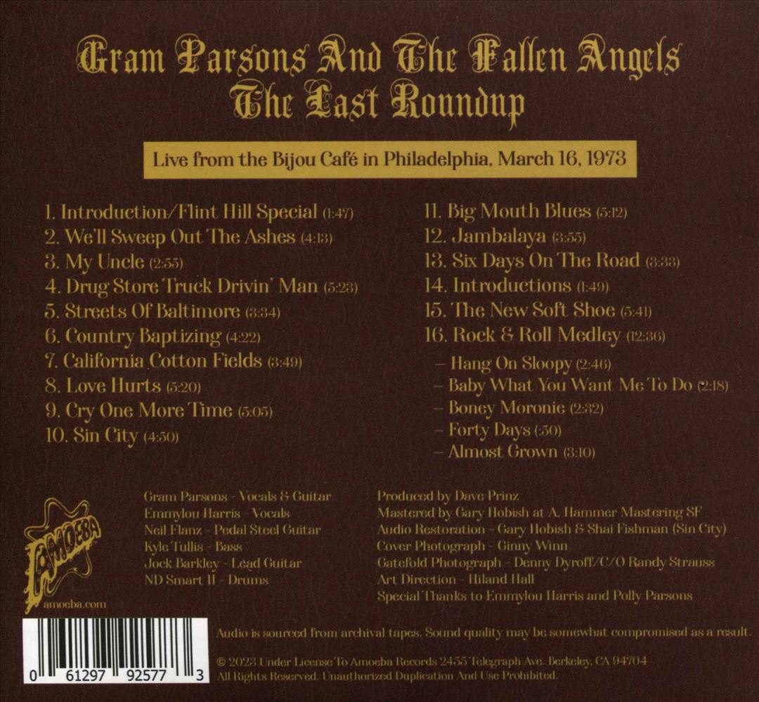 Last Roundup [Live From the Bijou Café, Philadelphia, March 16, 1973] cover art