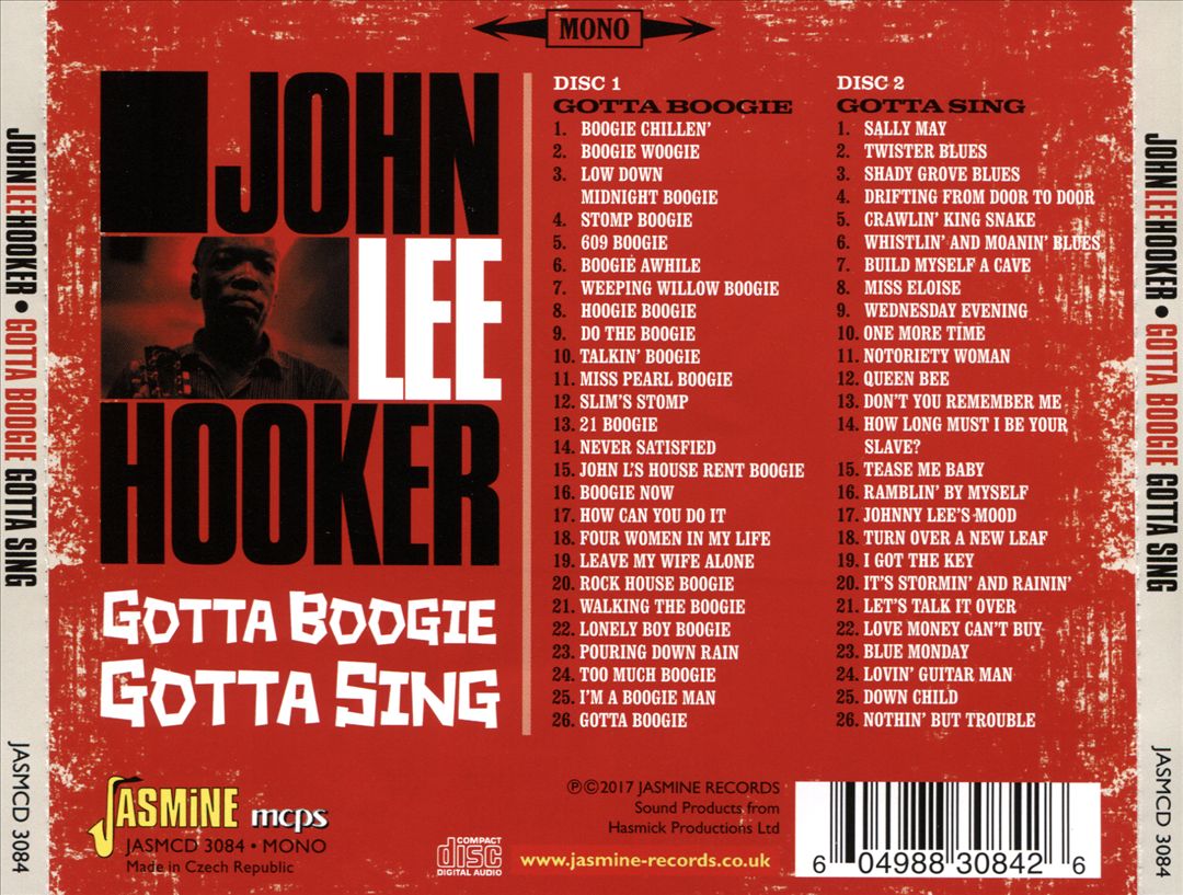 Gotta Boogie, Gotta Sing cover art