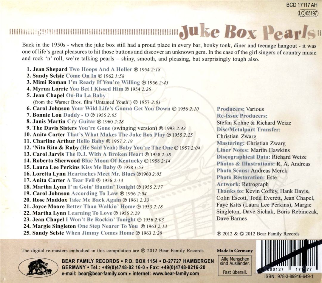 Juke Box Pearls: Meet the Pearls cover art