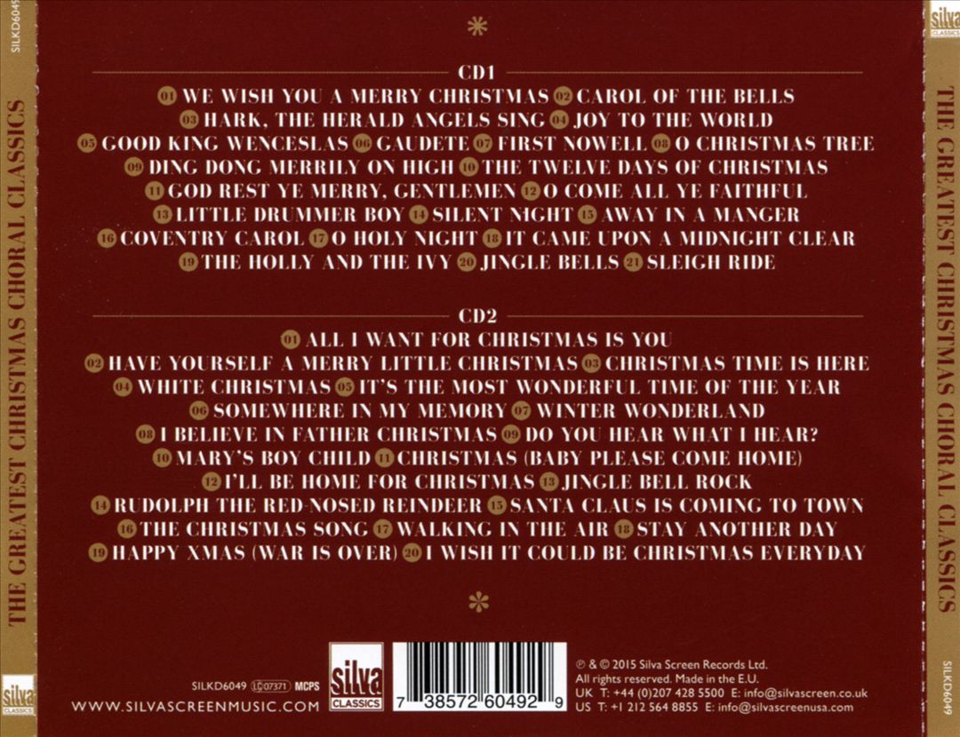Greatest Christmas Choral Classics cover art