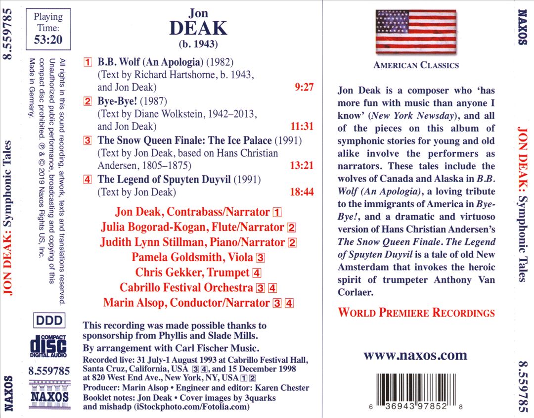 Jon Deak: Symphonic Tales cover art