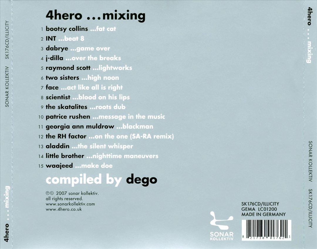 4Hero...Mixing cover art
