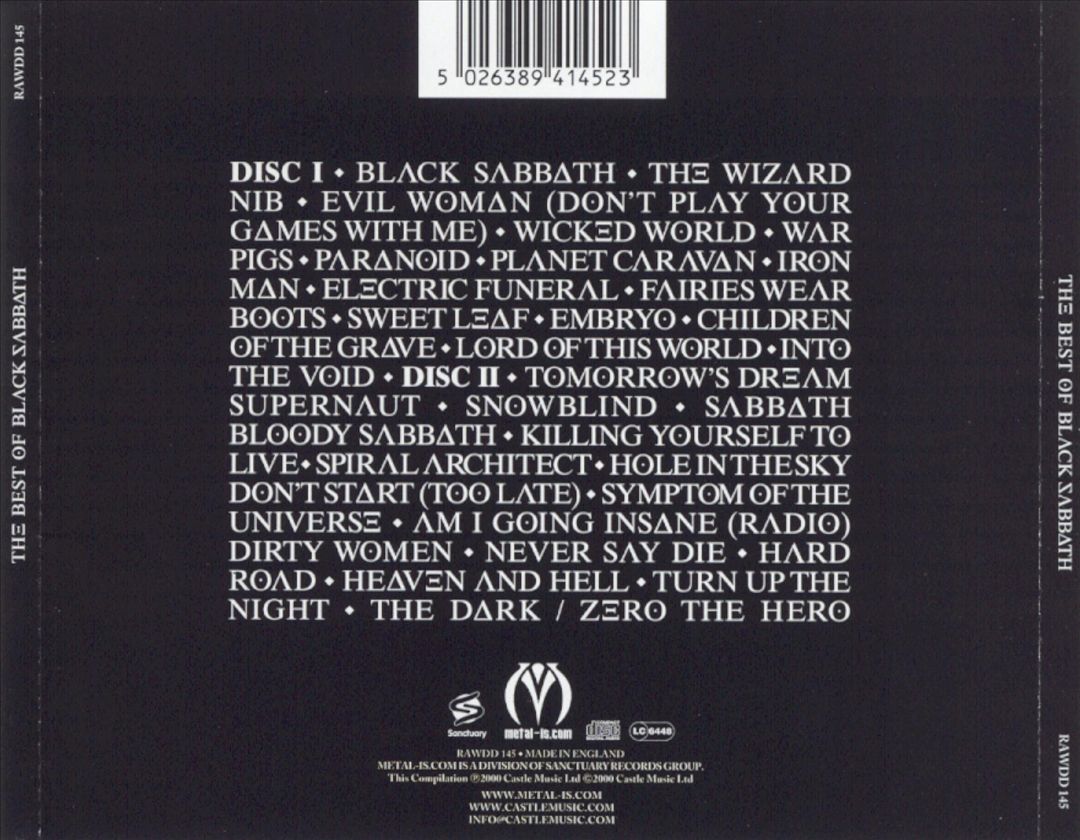 Best of Black Sabbath [Sanctuary 2000] cover art